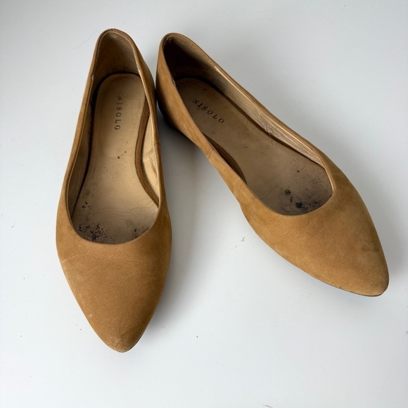 Nisolo Suede Leather Classic Ballet Flats 9.5 - Picture 1 of 9